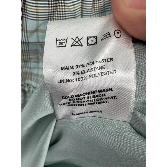 NWT Peppermayo Picture This Maxi Dress Women's 2 Gray Blue Check Pattern Party - Picture 13 of 14